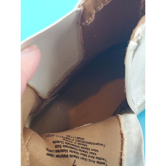 Womens Chunky Boot Sz 7 Winter Duck Boot Cream Zipped - Picture 8 of 10